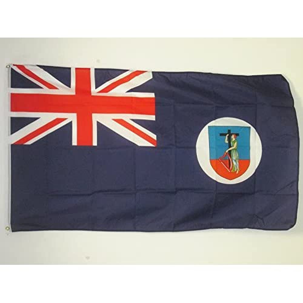 AZ FLAG - Montserrat Flag - 3x5 Ft - 100D Polyester Montserratian - English Banner with Two Metal Grommets - Fade Resistant - Vivid Colors - 3' x 5' Feet - 150x90 Cm