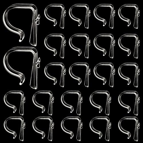 Chunful 24 Packs Clear Church Pew Clips for Weddings Plastic Pew Hooks image 5