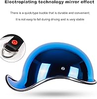 Vista 6 de Casco de motocicleta, casco de scooter, aprobado por DOT/ECE, medio casco de motocicleta, ha pasado pruebas de seguridad en carretera y protege