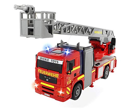 Preisvergleich Produktbild Dickie Toys SOS Feuerwehrwagen, Feuerwehr, Auto, Fahrzeug, Spielzeug, Kunststoff, 17 cm, 203715001