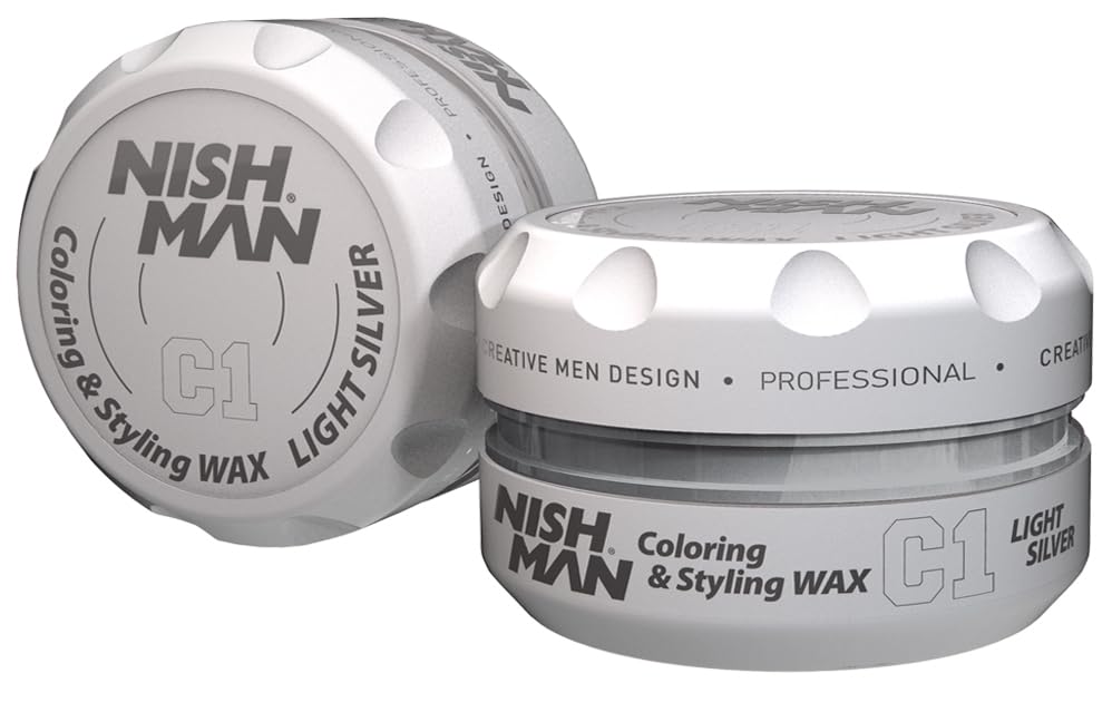 Cera para peinar nishman C1 LIGHT SILVER miniatura 1