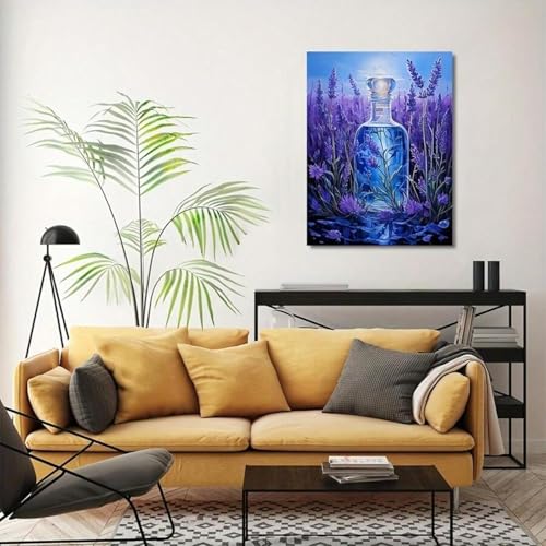 Art decor tableau lavande haut de gamme grand format - 3