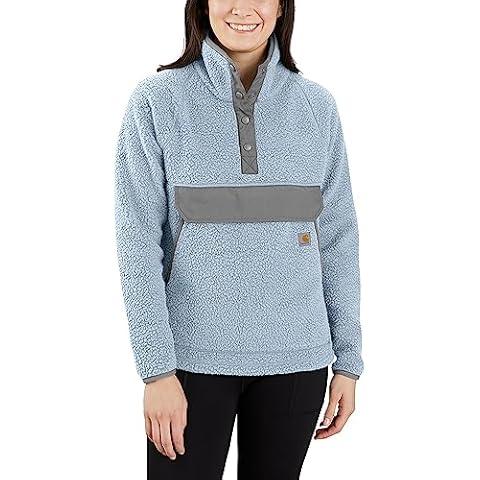 Carhartt Men's Fleece Pullover with Snap Closure Cover