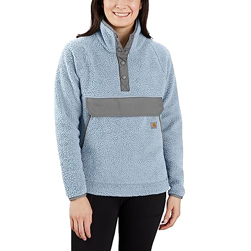 Carhartt Women's Relaxed Fit Fleece Pullover, Neptune, Large