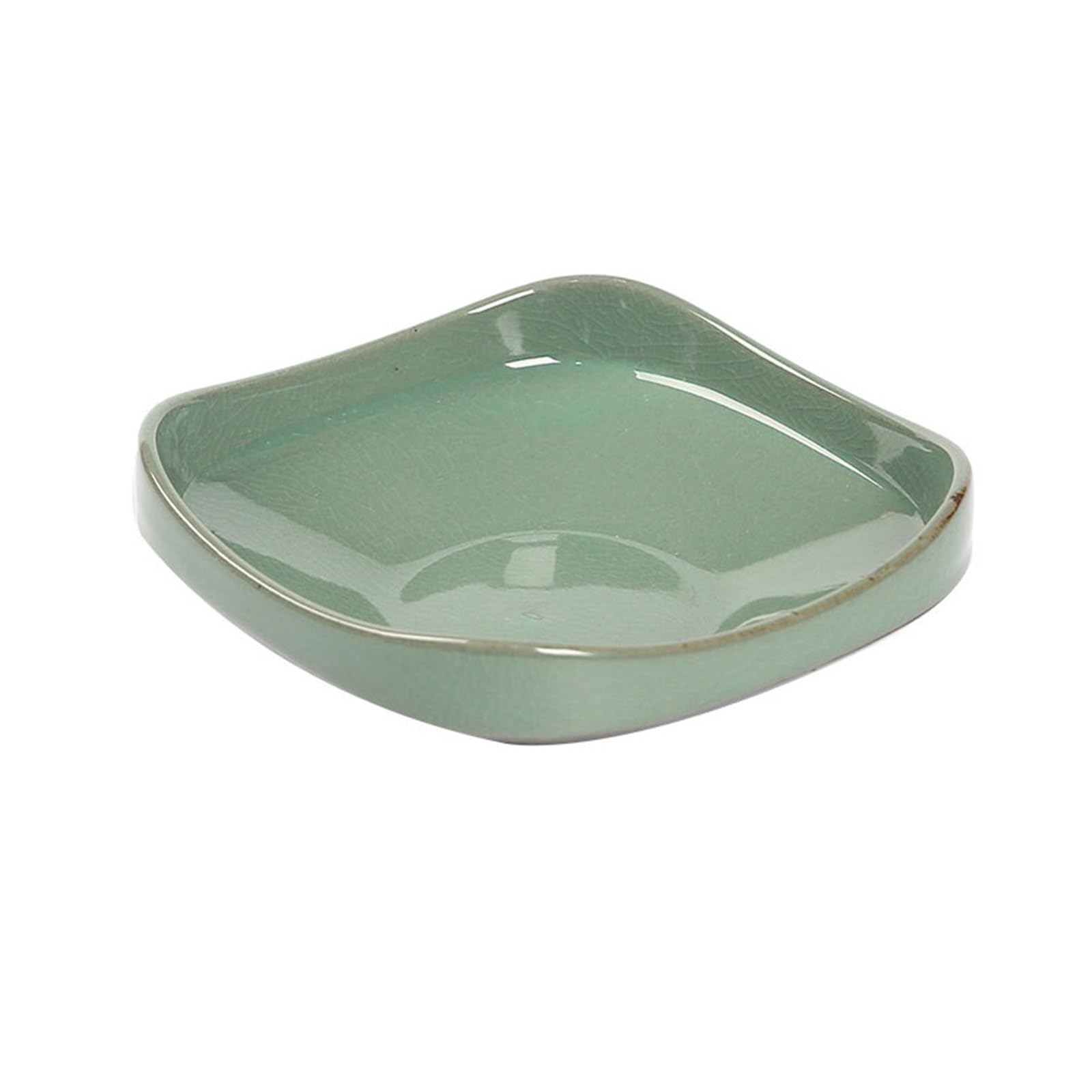 Flower Pot Tray Flower Arranging Saucer Chinese-style Ceramic Drip Tray for Home Offices Garden Ikebana Bowl