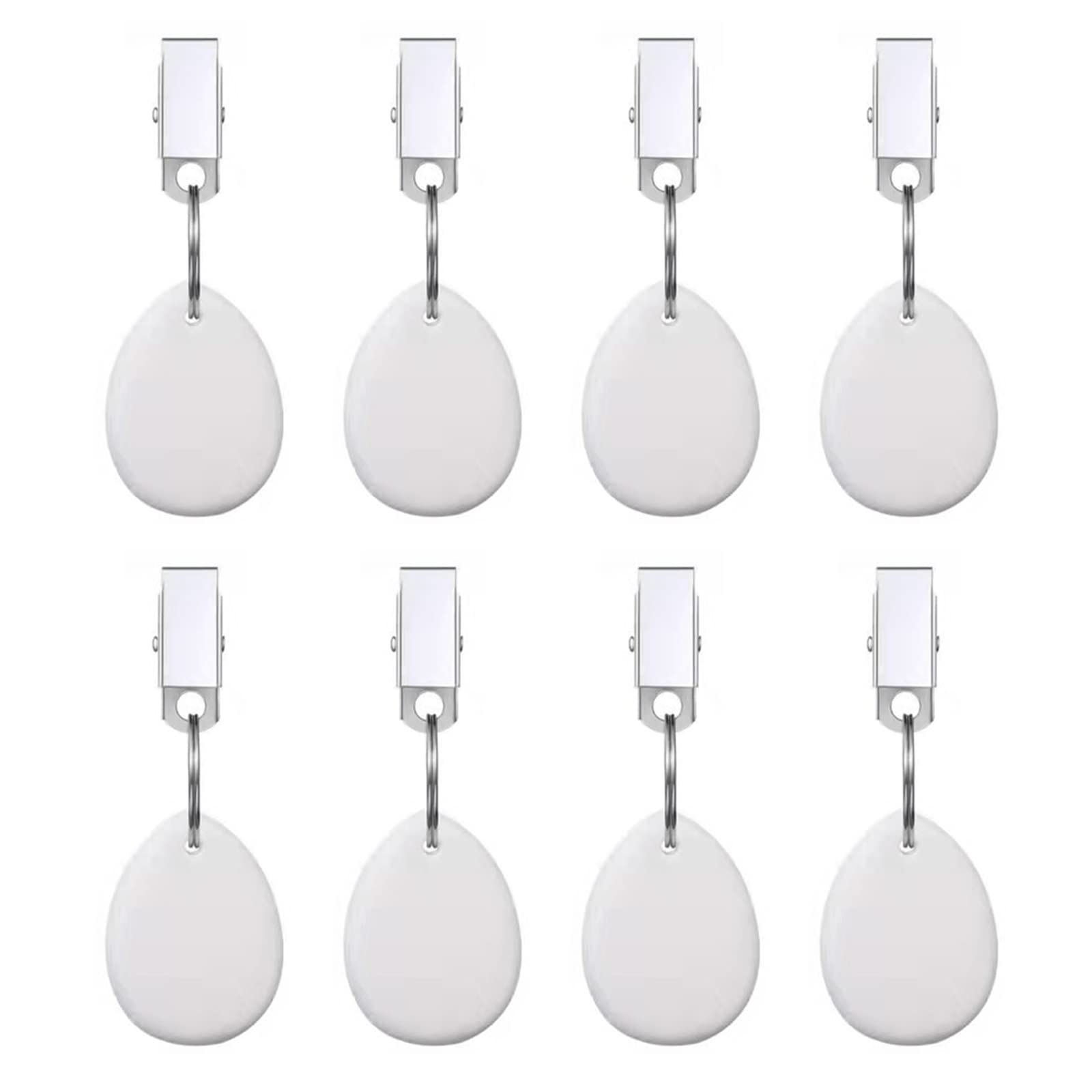 Buxuaaaa Tablecloth Weights 8pcs Teartop Tables Cover Charm Pendant Decor Supplies for Hanging Cloth Clip Buckles Supplies Tablecloth Clip