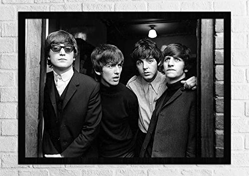 Affiche des Beatles Rubber Soul | Les Beatles | Impression encadrée ou non encadrée | A2 (59.4×42.0cm), Cadre en bois… - Les Beatles, Paul McCartney, John Lennon, RIngo Starr, George Harrison Affiche des Beatles Rubber Soul | Les Beatles | Impression encadrée ou non encadrée | A2 (59.4x42.0cm), Cadre en bois… – Image 4