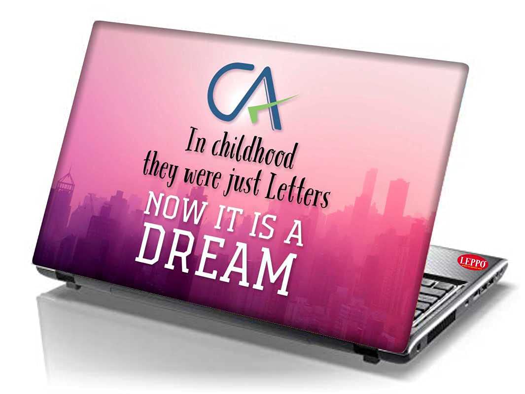 LEPPO CA in Childhood They Just were Motivational Quote Vinyl Laptop Skin/Sticker/Cover/Decal Compatible for Dell/HP/Lenovo/ASUS/Acer/Sony/Toshiba & All Models or Notebook NV-7007 (Upto 15.6 inch)