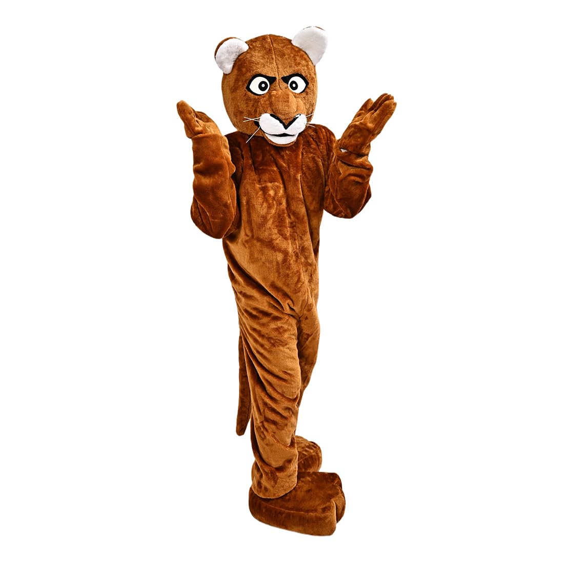 Brown Leopard Panther Mascot Costume Fancy Dress Cartoon Outfit