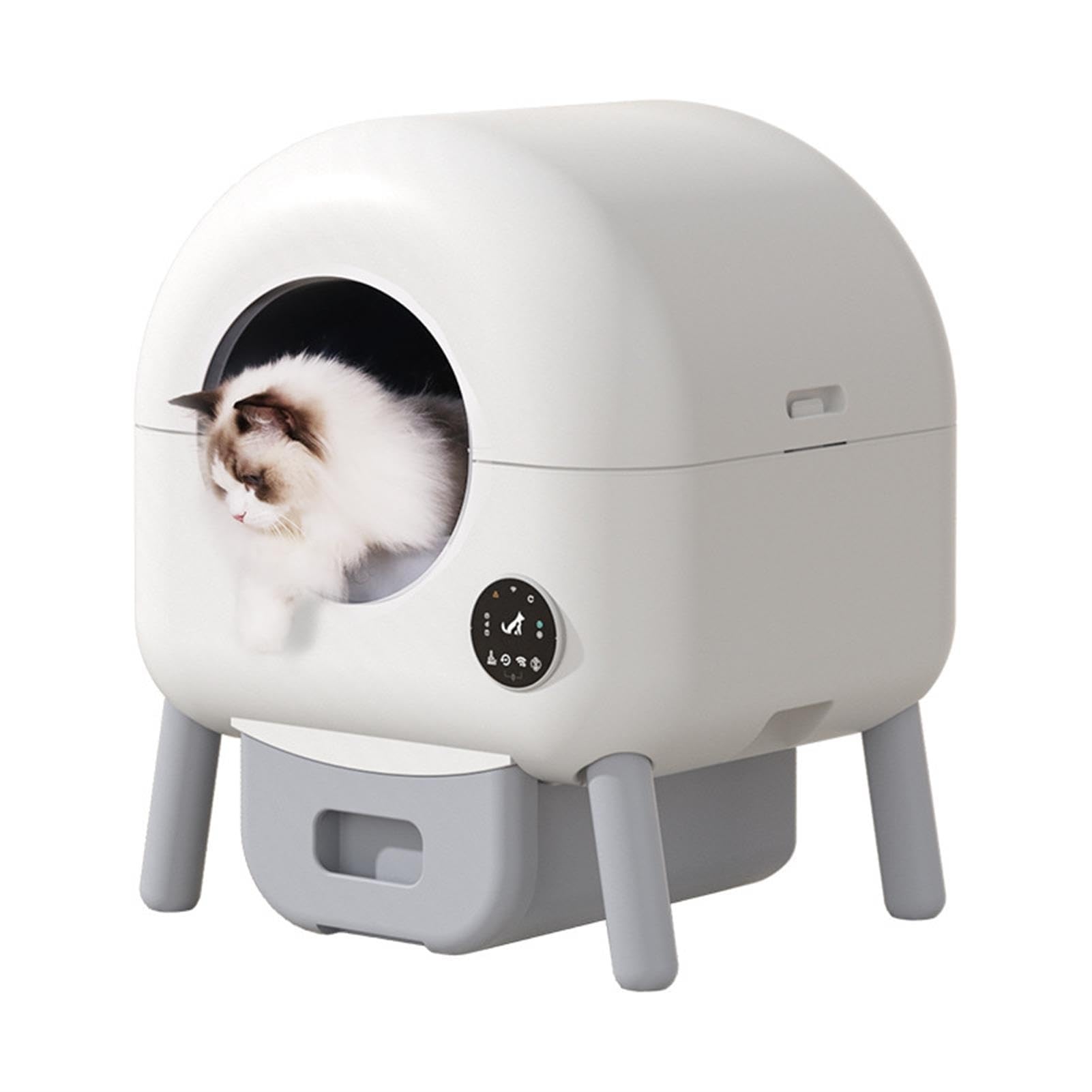 Arenero Autolimpiable para Gatos Caja De Arena Autolimpiable For Gatos Con Cámara, Aislamiento De Olores, Bandeja Inteligente For Varios Gatos, Filtros Dobles For Todo Tipo De Arena, Interacción En Ti
