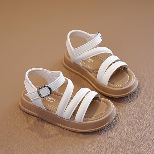 Girls Sandals Fashion Summer Strappy Flats Gladiator Sandals Shoes Open Toe Cute Flats Dress Sandals For Toddler/Little Kid/Big Kid4