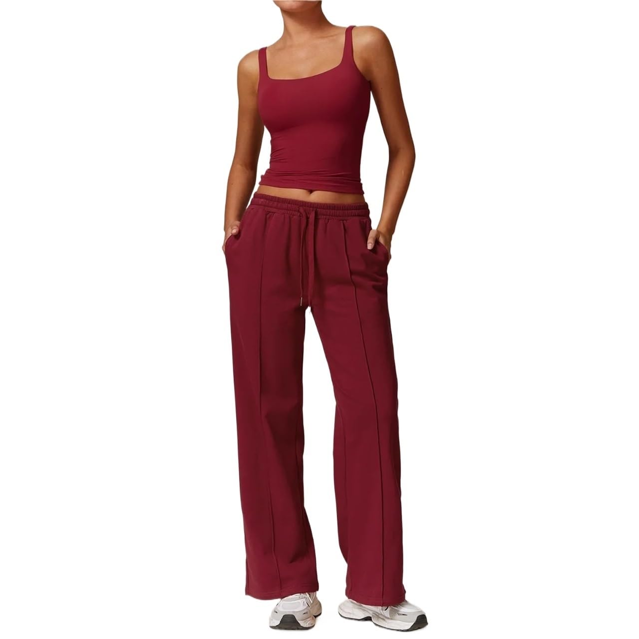 Donna Set di Abbigliamento Yoga Set da yoga 2 pezzi, abbigliamento palestra, tuta donna, set allenamento con sensazione di nudo, fitness push up corsa
