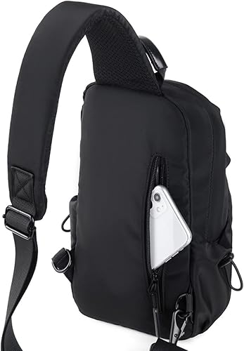 Miniatura 4 de Mochila pequeña tipo bandolera cruzada, bolsa de pecho, riñonera cruzada para exteriores, senderismo, viajes