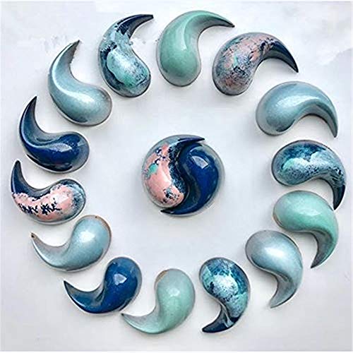 Dobens Tai Chi Water Drops Fish Chocolate Mould Polycarbonate Chocolate Mould Chinese Style Baking Moulds Candy Mould Moon Yin and Yang - Image 2