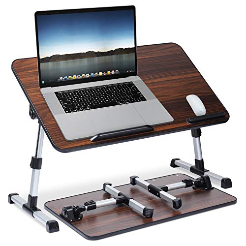 Veramz Adjustable Folding Laptop Desk,Laptop Bed Tray Desk,Foldable Laptop Table for Eating, Working, Writing, Gaming, Drawing(Brown)