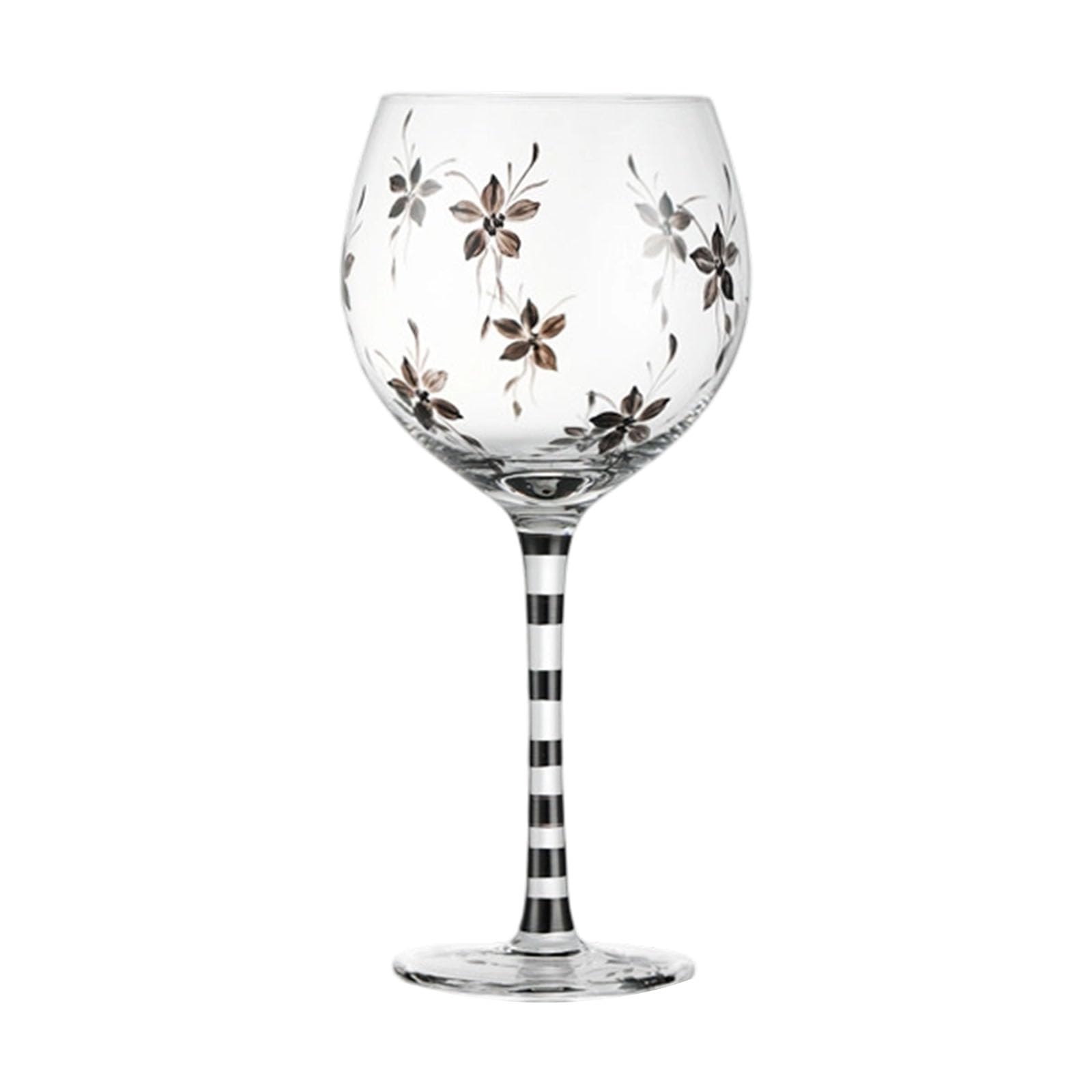JSGHGDF Design Wine Goblet Hand Blown Painted, Artistic Red Wine Glass for Celebrations, Cocktail Hand Burst Glass
