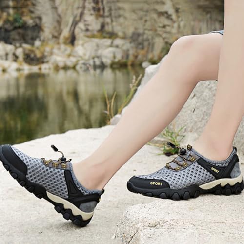 Water Shoes for Men Quick Drying Sneakers Breathable Non-Slip Outdoor Hike Barefoot Shoes for Sport Beach Pool Aqua Swim Surf Hiking Walking Shoes2