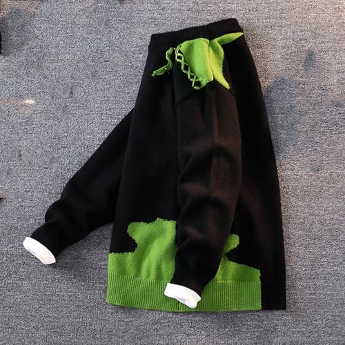 Mens Color Block Patchwork Sweaters Long Sleeve Knit Patchwork Knitted Pullover Fall Winter Warm Trendy Knit Sweater4