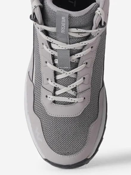Image of Wildcraft Alpine MA Men's Trekking Shoes | Mid-Ankle Hiking Boots | Lightweight Outdoor & Trek Shoes | Anti-Slip Grip | Cushioned Comfort | Grey