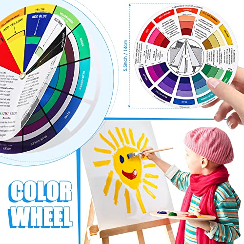 Nezyo Proportional Divider Color Finder Wheel for Artists Viewfinder Gray Scale Value Finder Artist Value Locator Pocket Drawing Tools Kit - Image 4
