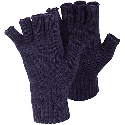 Floso® Ladies/Womens Winter Fingerless Gloves (One Size) (Navy) Cover
