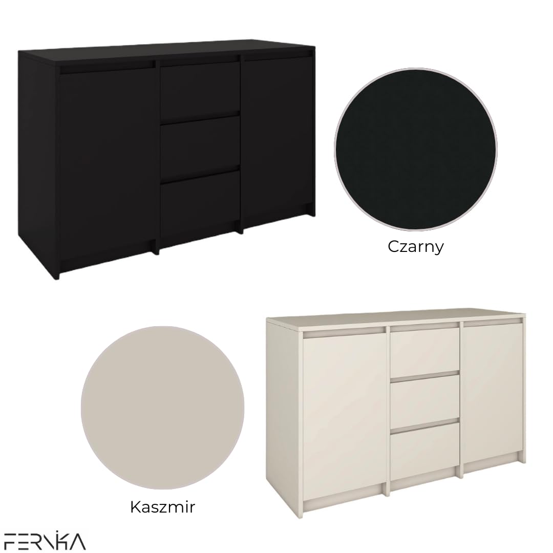 BDW - Ladekast - Dressoir Woonkamer - 120cm breed, 100cm hoog - Grote ladekast, voor Slaapkamer, Kinderkamer, Jeugdkamer, Vestibule - Wit