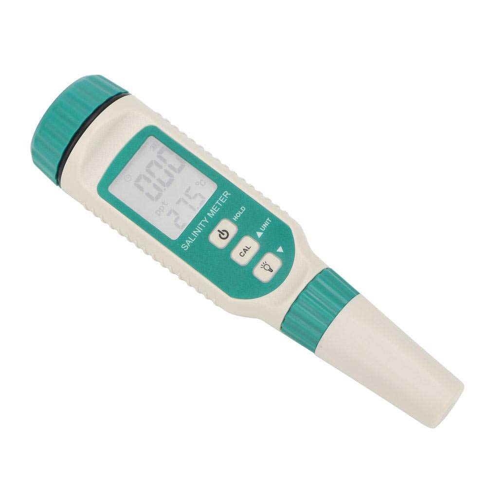 Medidor de salinidad digital portátil con sensor inteligente AR8012 y pantalla LCD para acuario, piscina y laboratorio, preciso y fácil de usar