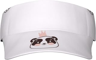 Cute Animal Pattern Sun Visor Hats Outdoor Sunscreen Hat Empty Top Baseball Sun Cap Adjustable Beach Hat for Men Women Black, Black, One Size, Black, One Size