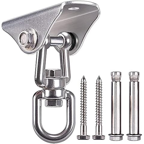 MIN-XL Heavy Duty Swing Hangers, Stainless Steel Swing Hook for Ceiling Wooden Porch, Gym Yoga Suspension Hooks, 450KG Capacity Cover