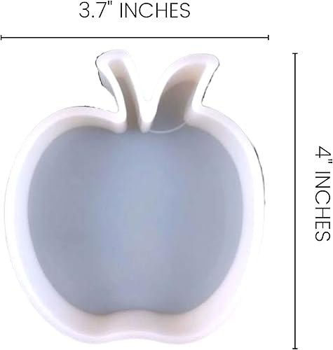 Miniatura 3 de Teacher Apple - Molde de silicona | Tamaño 3.7 pulgadas de ancho x 4 pulgadas de largo x 0.8 pulgadas de profundidad | Diseño de manzana para
