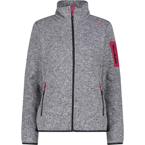 CMP - Knit-Tech-Jacke für Damen, Titan-Weiß-Fuchsia, D38