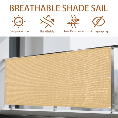 Voile d'ombrage pour bloquer les UV et rafraîchir le balcon