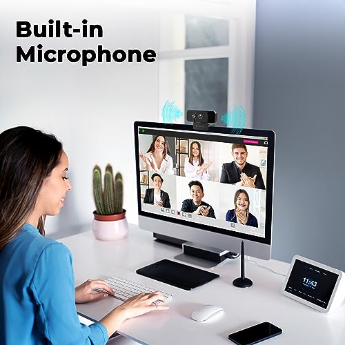 ZEBRONICS Sharp Pro High Resolution Digital Webcam, 30 Fps, 2048 X 1536 Qxga, Microphone, Auto Focus, Dedicated Privacy Shutter, Tripod Support,... - Image 2