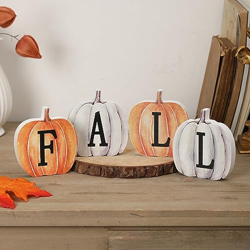 Thanksgiving-Fall-Pumpkin-Decor-4pcs-Wood-Sign-Pumpkin-Block-Set-Thanksgiving-Tiered-Tray-Decor-Farmhouse-Fall-Table-Decor-for-Home-Office - Urban Country Home Decor Thanksgiving-Fall-Pumpkin-Decor-4pcs-Wood-Sign-Pumpkin-Block-Set-Thanksgiving-Tiered-Tray-Decor-Farmhouse-Fall-Table-Decor-for-Home-Office