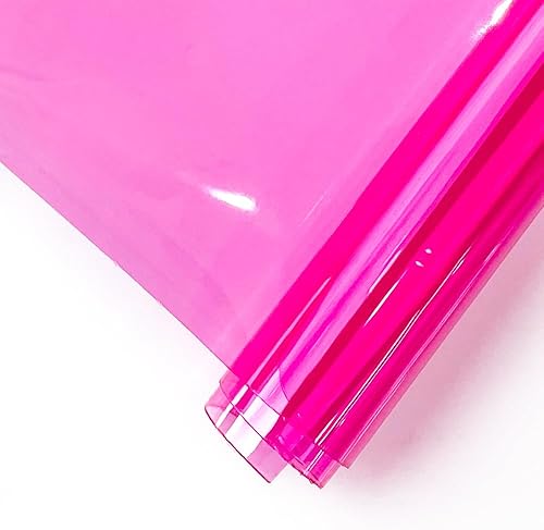 Miniatura 1 de HYANG - Hojas de vinilo holográfico transparente de PVC transparente de piel sintética, 1 rollo de 12 x 47 pulgadas (11.8 in x 47.2 in) para hacer