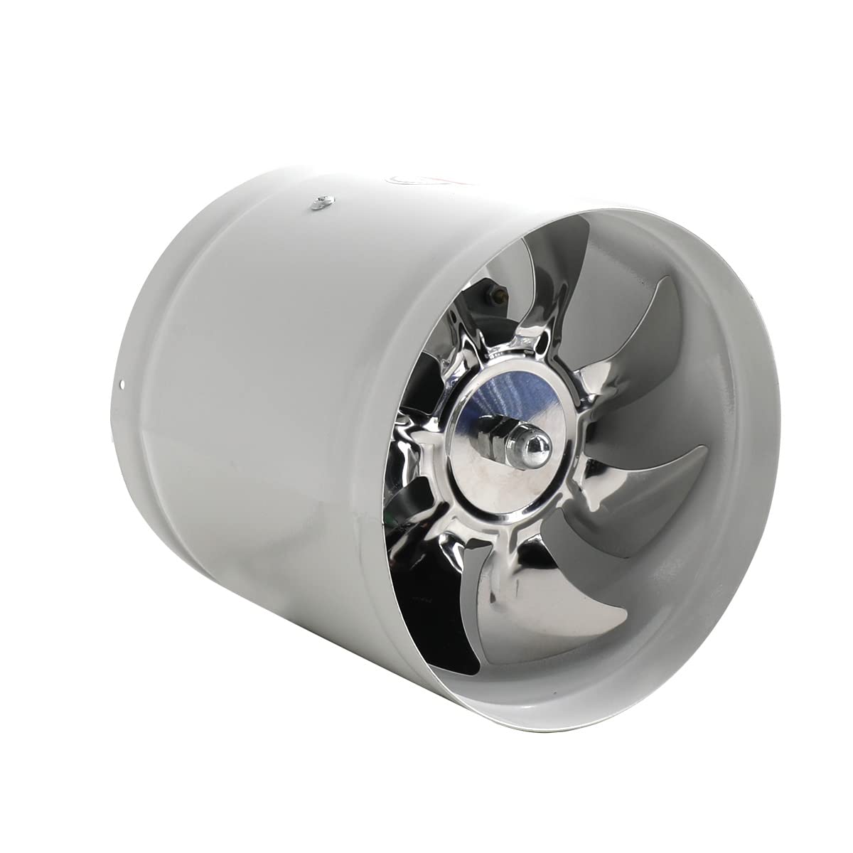 Ecutee Duct Fan, 15 cm, Extractor Fan, 15 cm Air Extractor, Supply Air Inline Pipe Fan, High Quality Quiet Fan for Bathroom, Toilet, Kitchen, Greenhouse, Tent, Garage, White, 40 W, 220 V