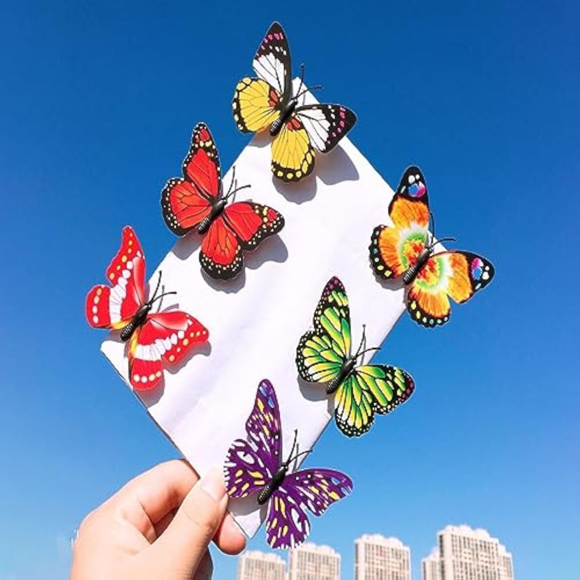 Multicolor Butterfly Hair Clips, Set of 3, Gift for Her