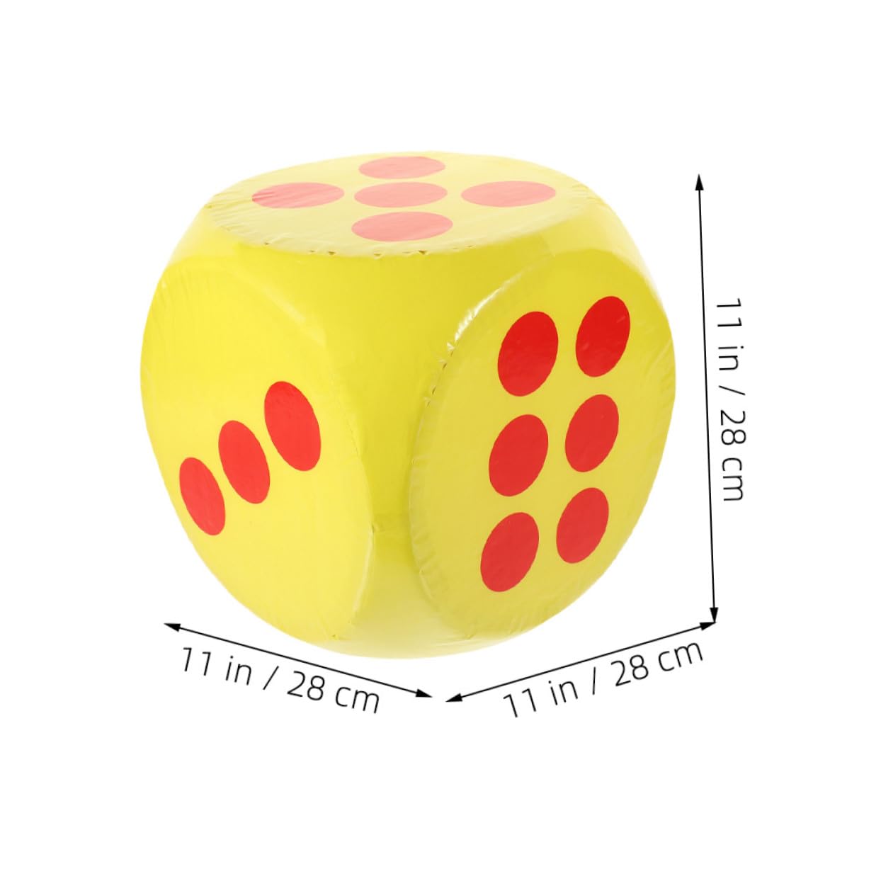 Dados de Espuma Gigantes para Familiares y Roles Educativos Dados Suaves y Seguros para Fiestas y Aula Color Amarillo