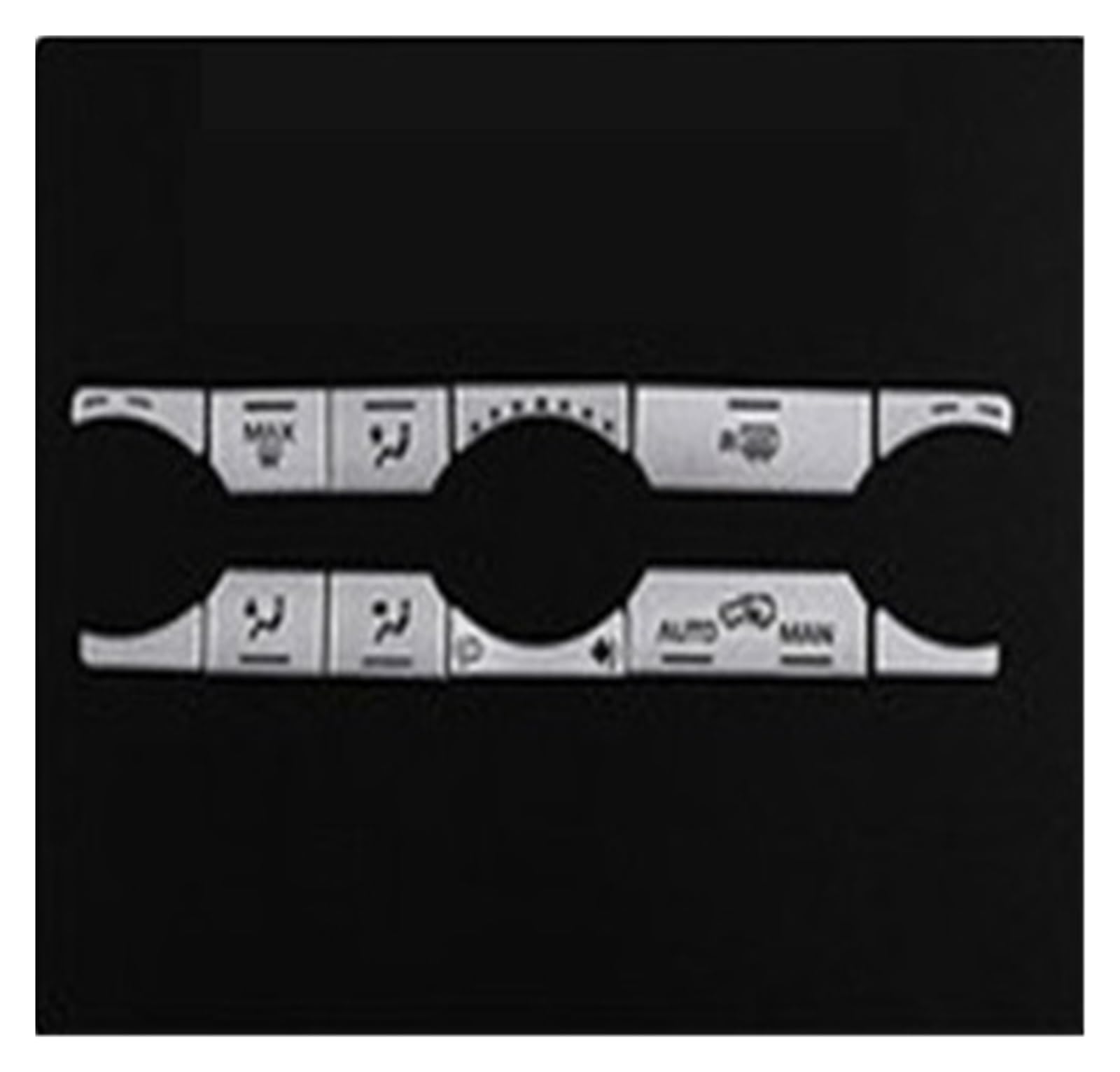 for Land for Rover for Range for Rover for Evoque 2012-2019 Air Conditioning Button Stickers Accessories Car Interior Mouldings(Style D)