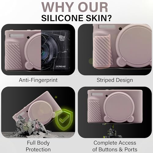 Funda de silicona para cámara Canon Powershot SX740/SX730 miniatura 4