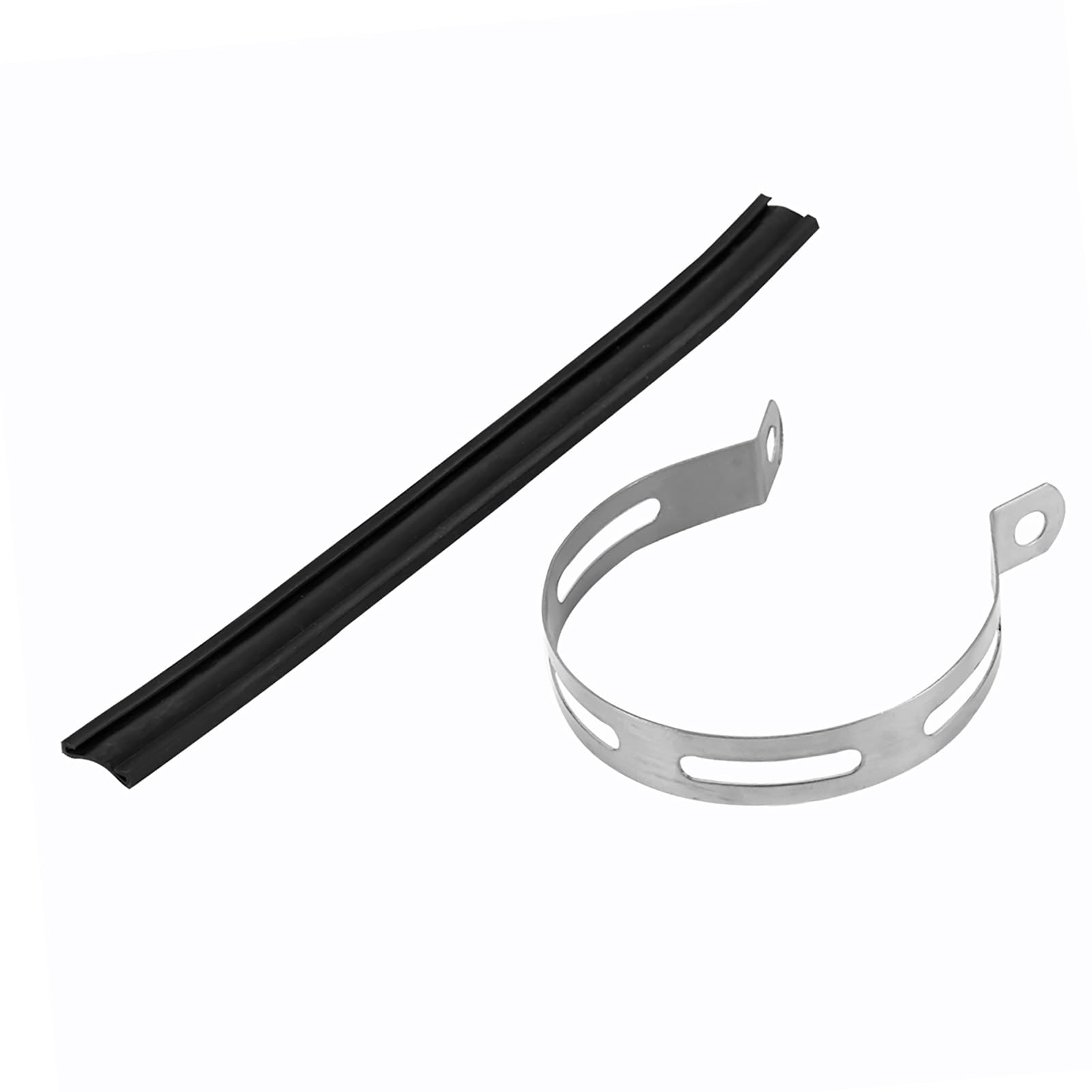 Support Tuyau Échappement, Universel et Facile à Installer, Support Demi-Cercle, Rond pour Fixation Sûre pour la plupart des motos et scénarios variés