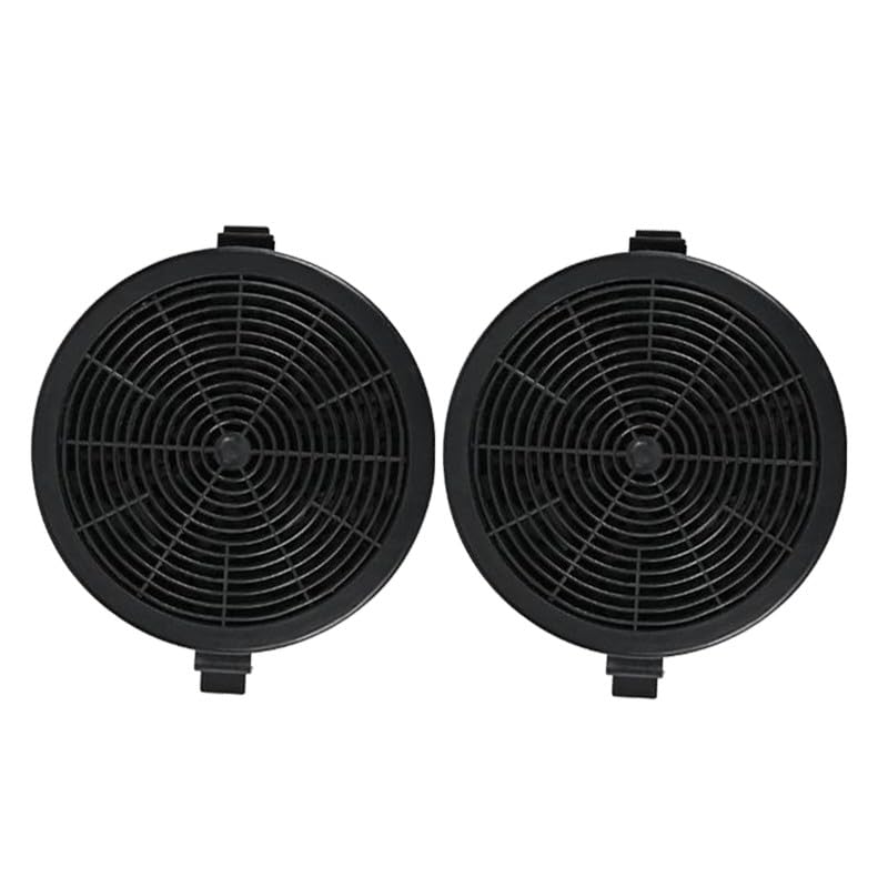 Getdoublerich 2 filtros de carbón activado para campana extractora de 113 x 19 mm, piezas de repuesto absorbentes para sistemas de ventilación de cocina, color negro