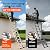 Telescoping Ladder 14.5 FT Aluminum Extension Ladder, Collapsible Ladders On The Go Rv Telescopic Ladder Folding Compact Telescope Extendable Portable Ladders for Home Roof 330lbs Max Capacity