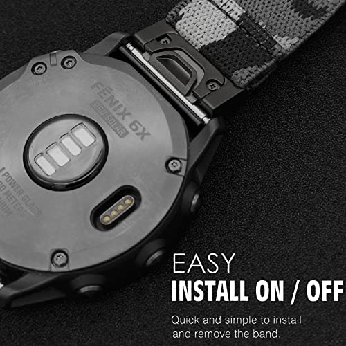 Correa elástica de tela para reloj Garmin 26mm miniatura 5