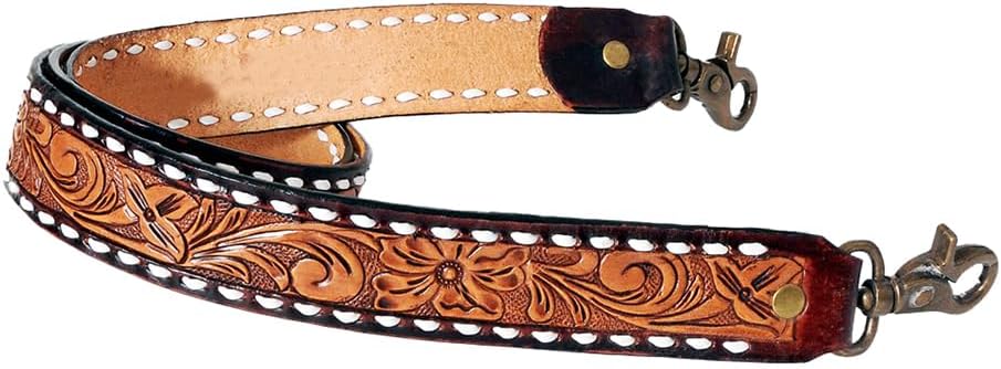 American Darling Hand Tooled Genuine Leather Crossbody Handle Strap for Bags Phone Keychain Wallet Purse Clutch Cellphone