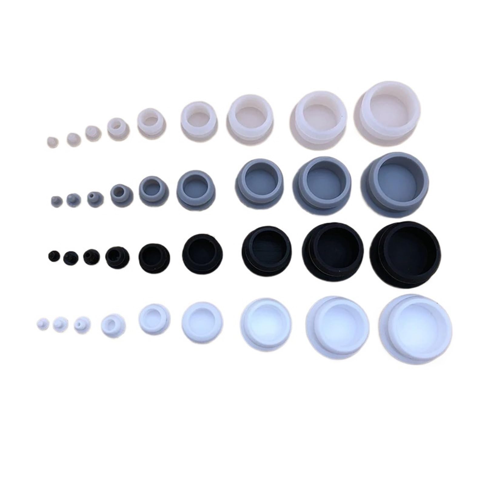 Gwint zewnętrzny Gumowa zatyczka Pokrywa otworu 0,35 0,4 0,45 cala Uszczelka typu O-ring 6 mm 20 szt.(Schwarz,A 12.5mm(0.49 inch))