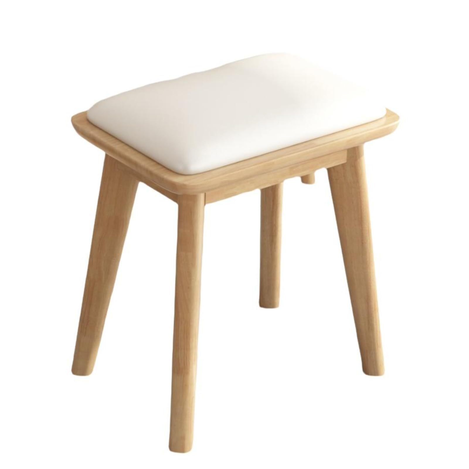 Sturdy Wood Vanity Stool, Comfortable Makeup Chair, Suitable for Bedroom and Living Room, Robust Log Color W Leather|Home & Garden|Furniture|Sofas Loveseats & Chaises-image-12