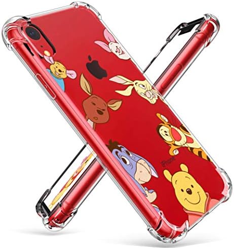 Coralogo for iPhone XR TPU Case, 3D Cute Cartoon Funny Design Character Protective Chic Kawaii Fashion Fun Cool Unique Designer Cover Skin Teens Kids Girls Women Cases for iPhone XR 6.1" (Weini Pooh