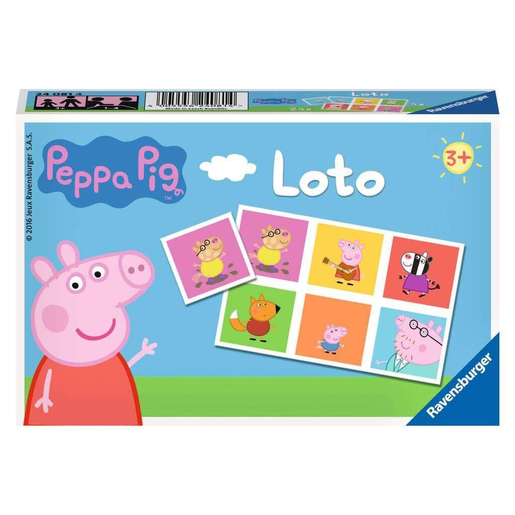 Ravensburger - Educational Game - Lotto - Peppa Pig - A first educational game combining observation, association and memorization - For ages 3 and up - 24081