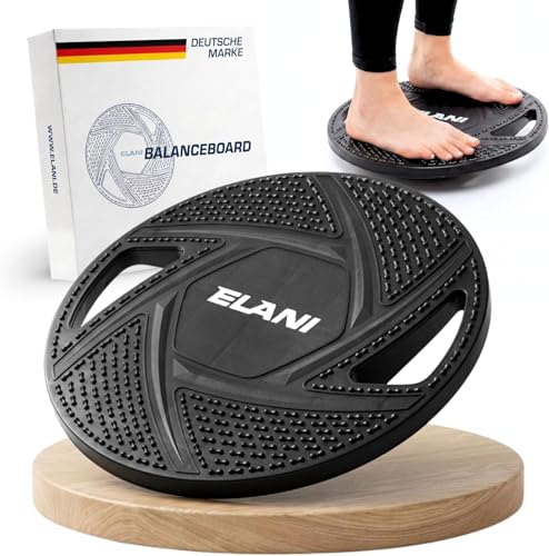 ELANI Rutschfestes Balance Board Erwachsene bis 150kg - Physiotherapie zur Stärkung...